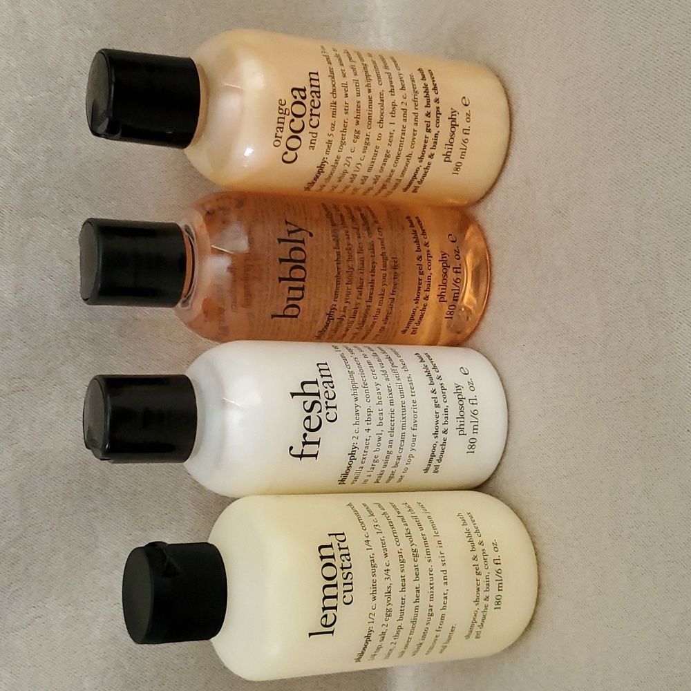 🆕️ PHILOSOPHY Shampoo, Shower Gel & Bubble Bath Assortment Set (6 fl oz each)